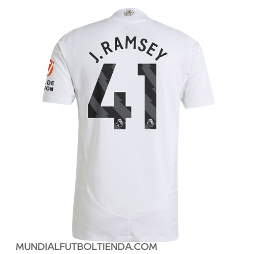 Camiseta Aston Villa Jacob Ramsey #41 Segunda Equipación Replica 2024-25 mangas cortas